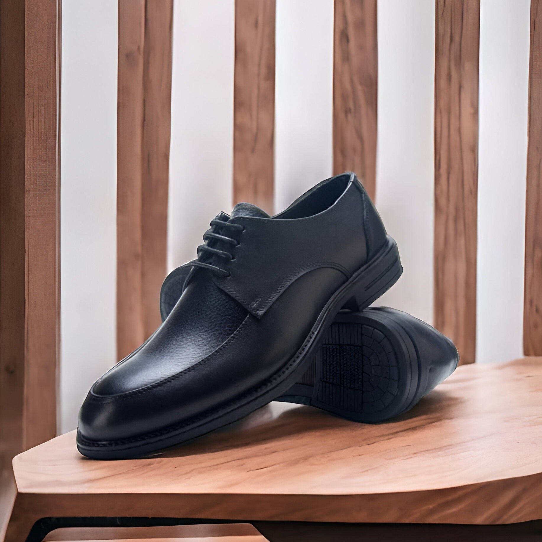 Solyto - Classic Derby Leather dress Shoes for men (signature)