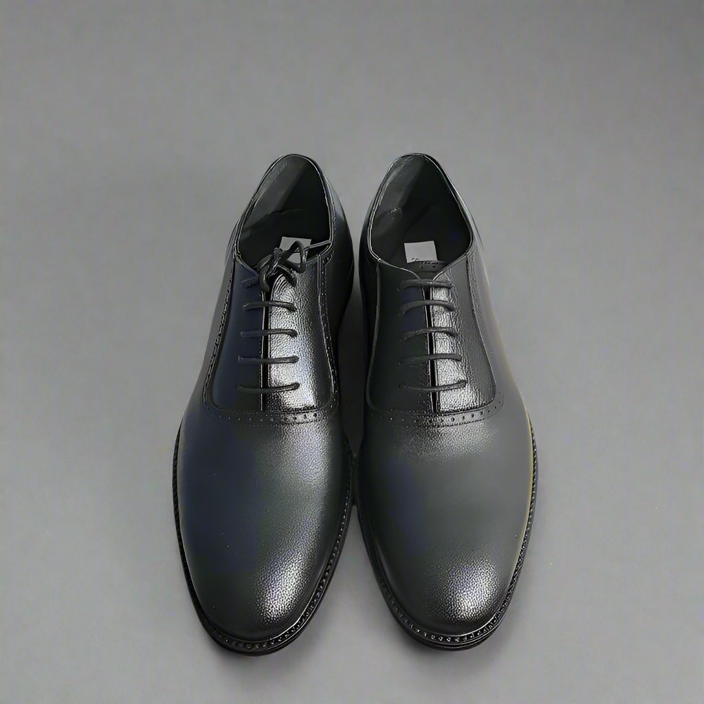 Hyndaza - men's Leather oxford dress shoes with pebbled detailing (signature)