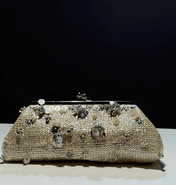 The Aurora Kiss-Clip Evening Clutch