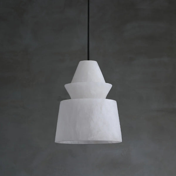 White Alabaster Pendant Light