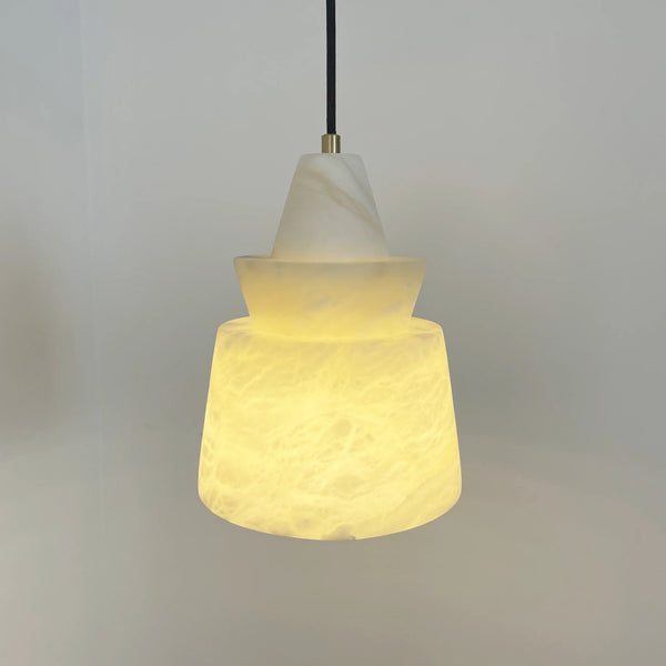 White Alabaster Pendant Light