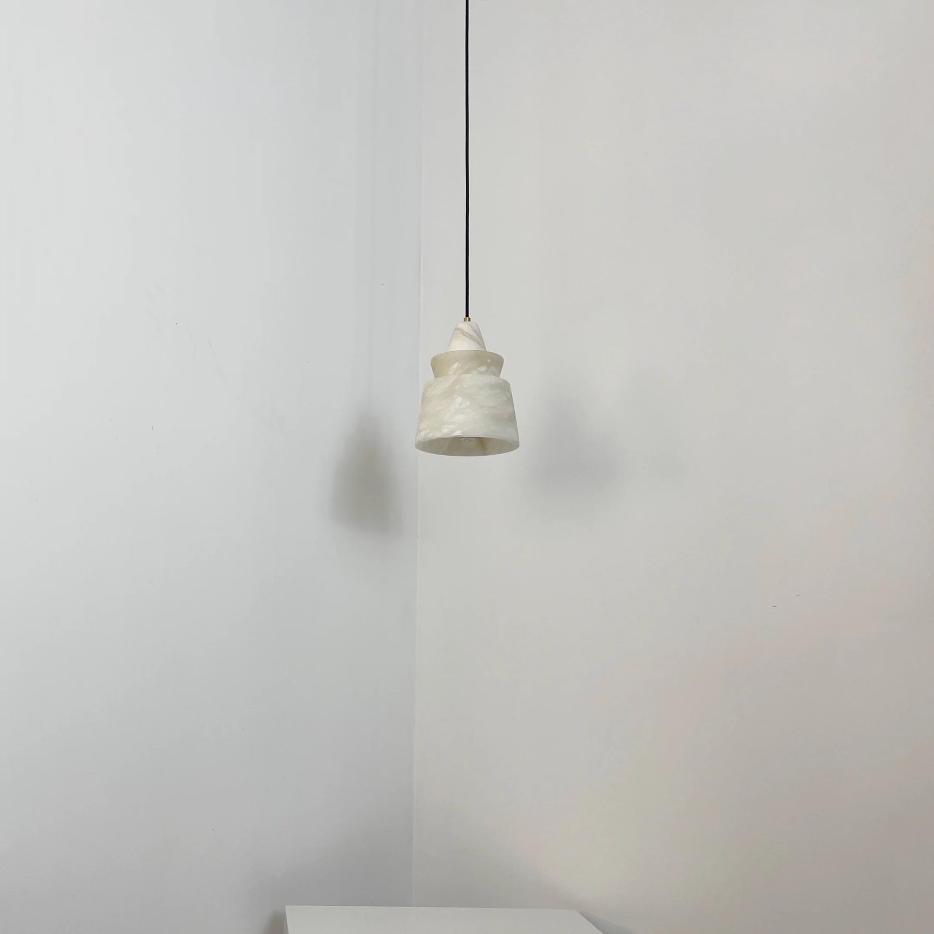 White Alabaster Pendant Light