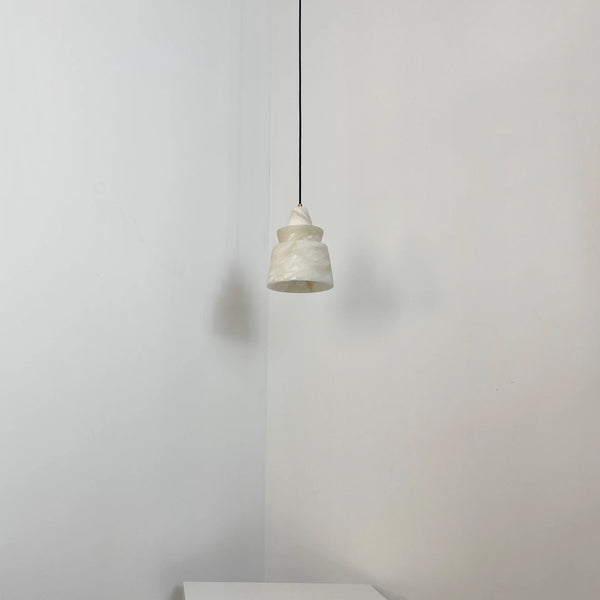 White Alabaster Pendant Light