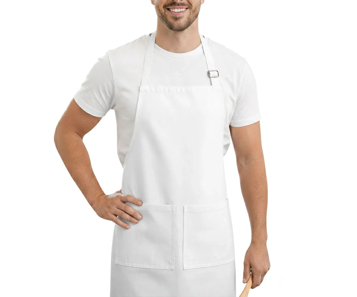 White Apron - 100% Cotton Apron