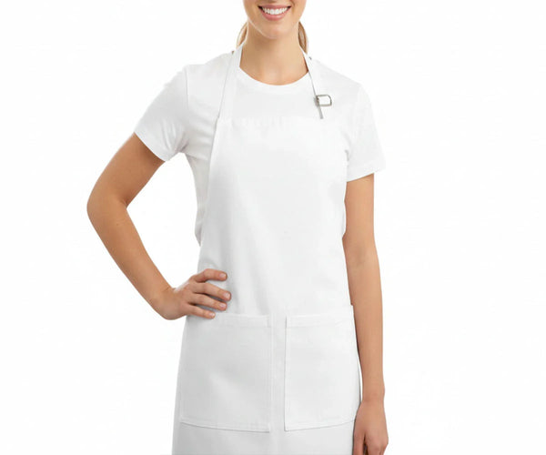 White Apron - 100% Cotton Apron