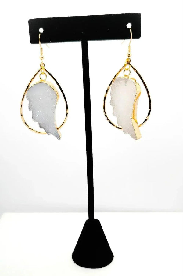 White Druzy Quartz 