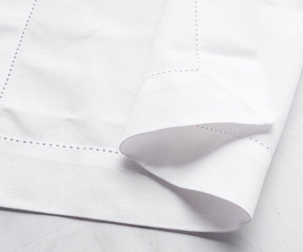 Cotton Hemstitched Napkins - 18 Inch