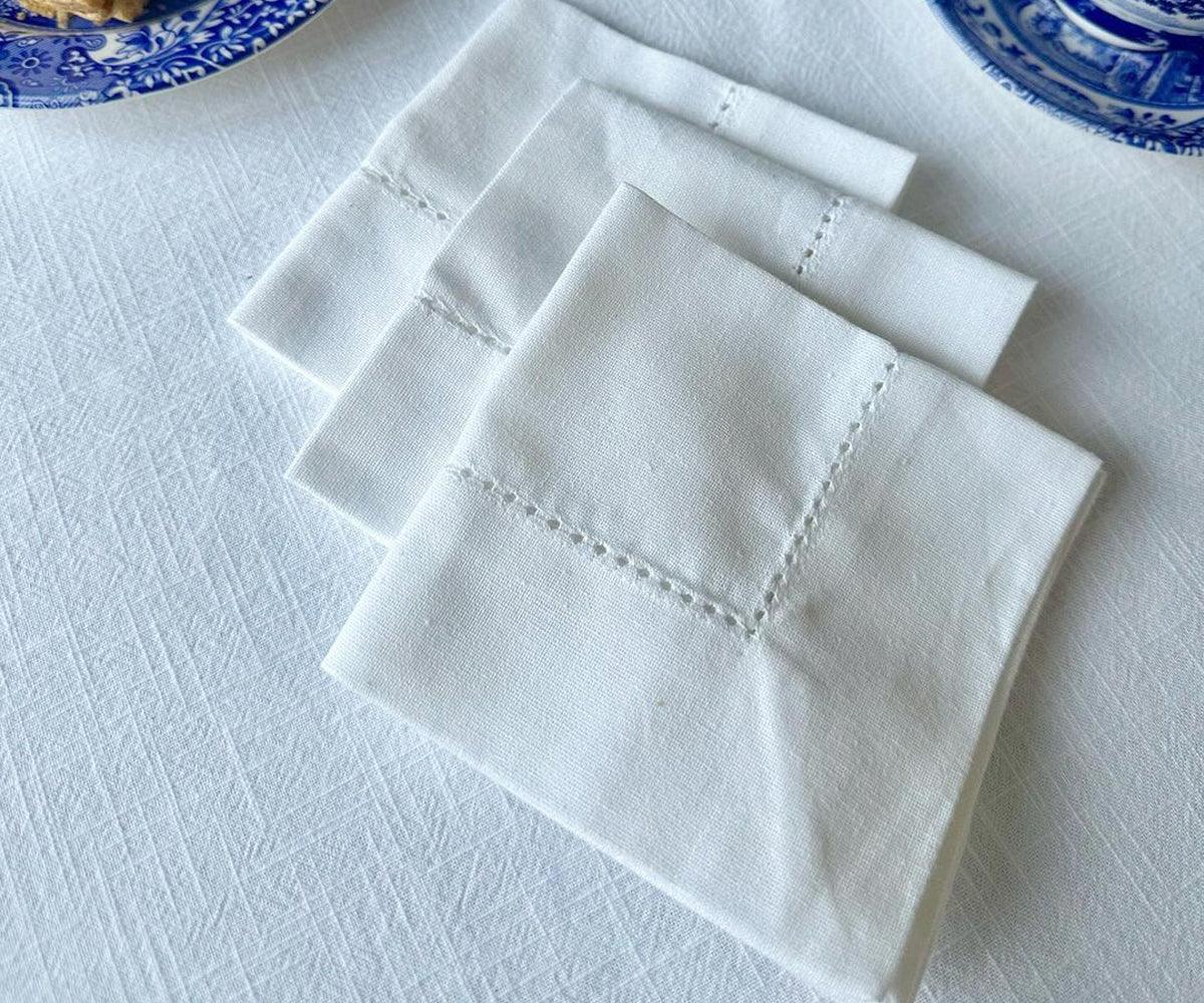 White Fabric Napkins - 22 inch