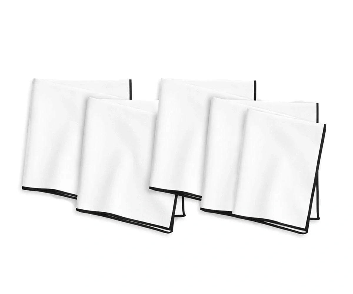 Merrow Stitch Cotton Napkins