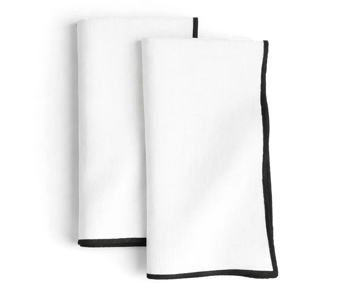 Merrow Stitch Cotton Napkins