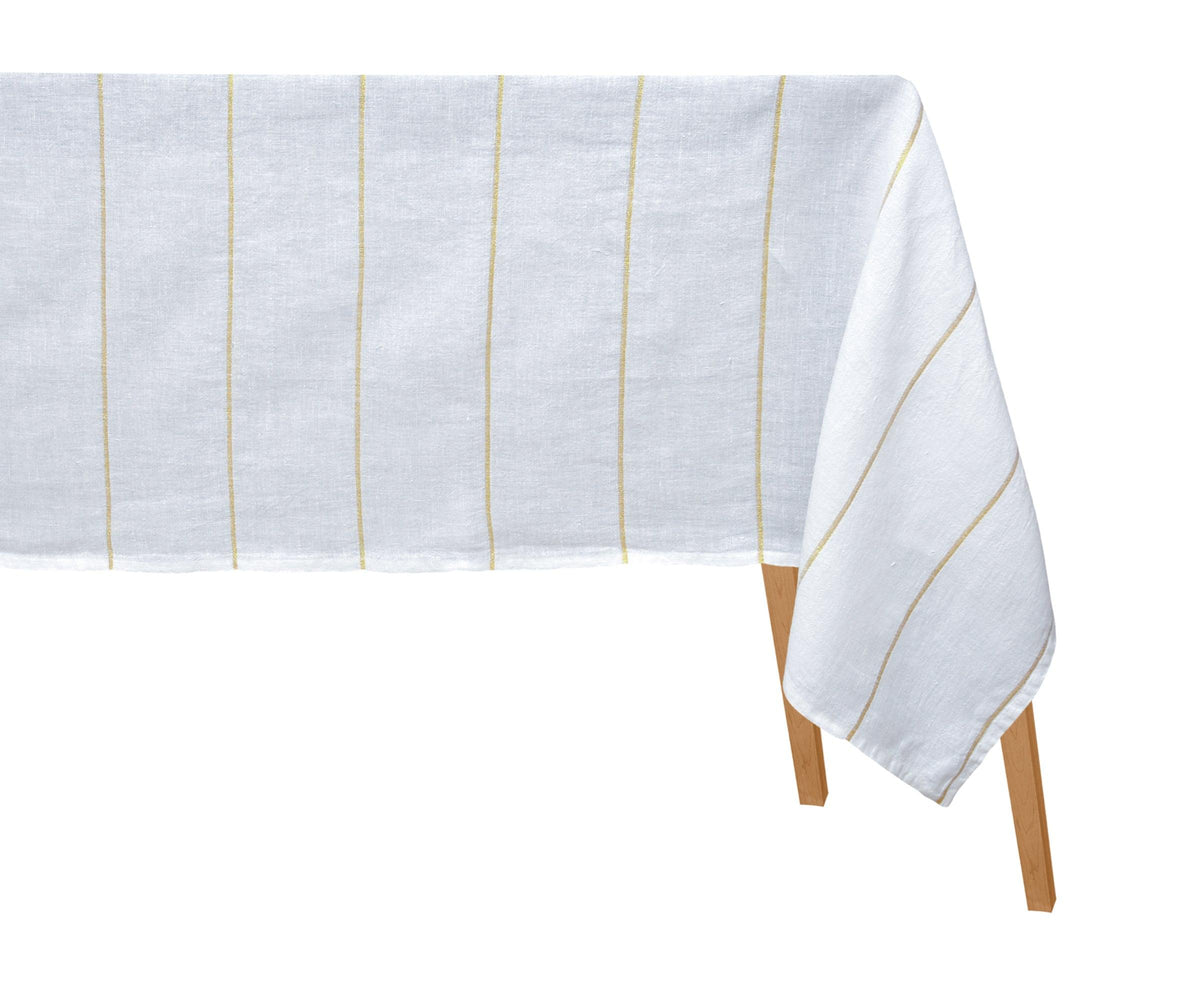 Gold Lurex Metallic Tablecloth