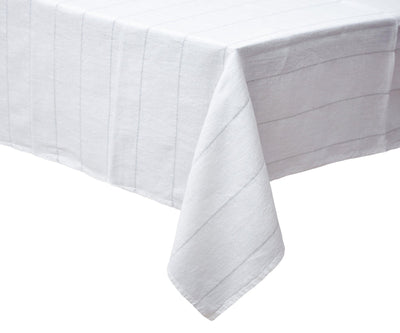 Rectangle Tablecloth - Striped Linen Tablecloth