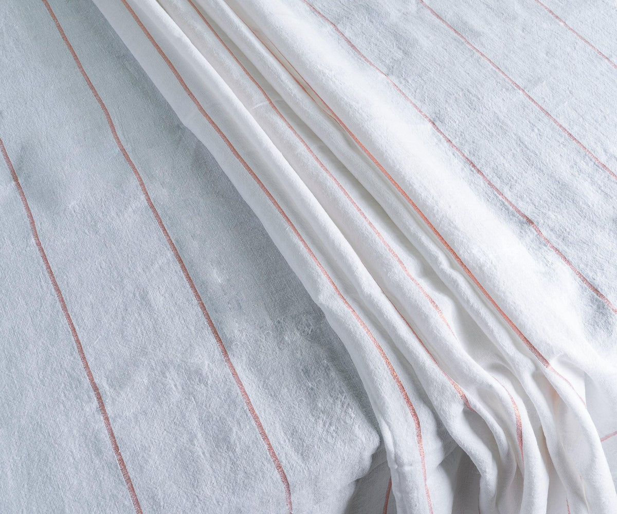 Linen Tablecloth - Striped Rectangle Tablecloth