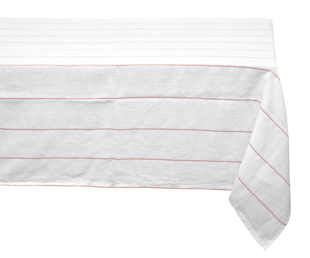 Linen Tablecloth - Striped Rectangle Tablecloth
