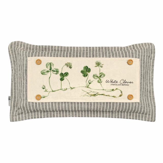 PILLOW ONLY (with fluffy insert): Galvinized Charcoal/Cream Farm Stripes: RECTANGLE CREAM/ DARK CHARCOALSTRIPES PILLOW (with insert)