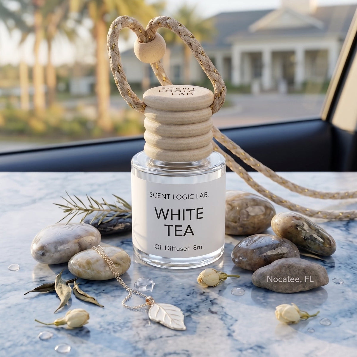 Luxury Car Diffuser — Nature Scents, 8ml Refillable, Long-Lasting Fragrance