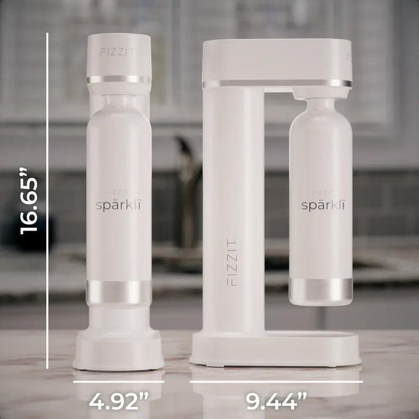 Fizzit Spärklï Carbonated Water Soda Maker with Stainless Steel Bottle Included - Gifts for You 'n Me