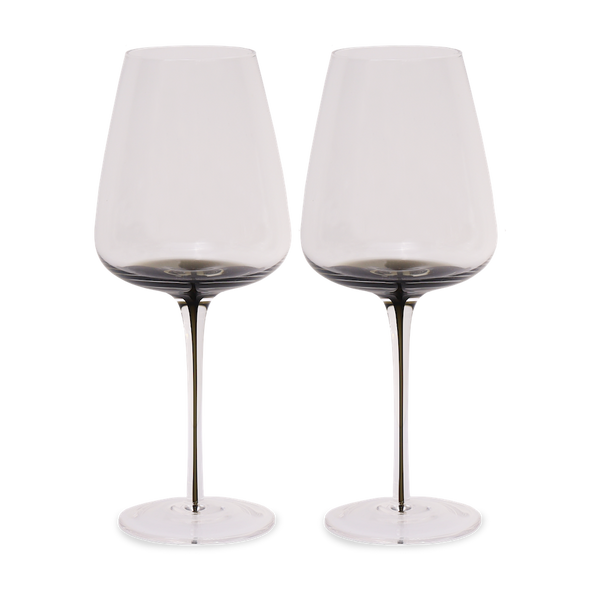 Smoke Stem White Wine Glasses