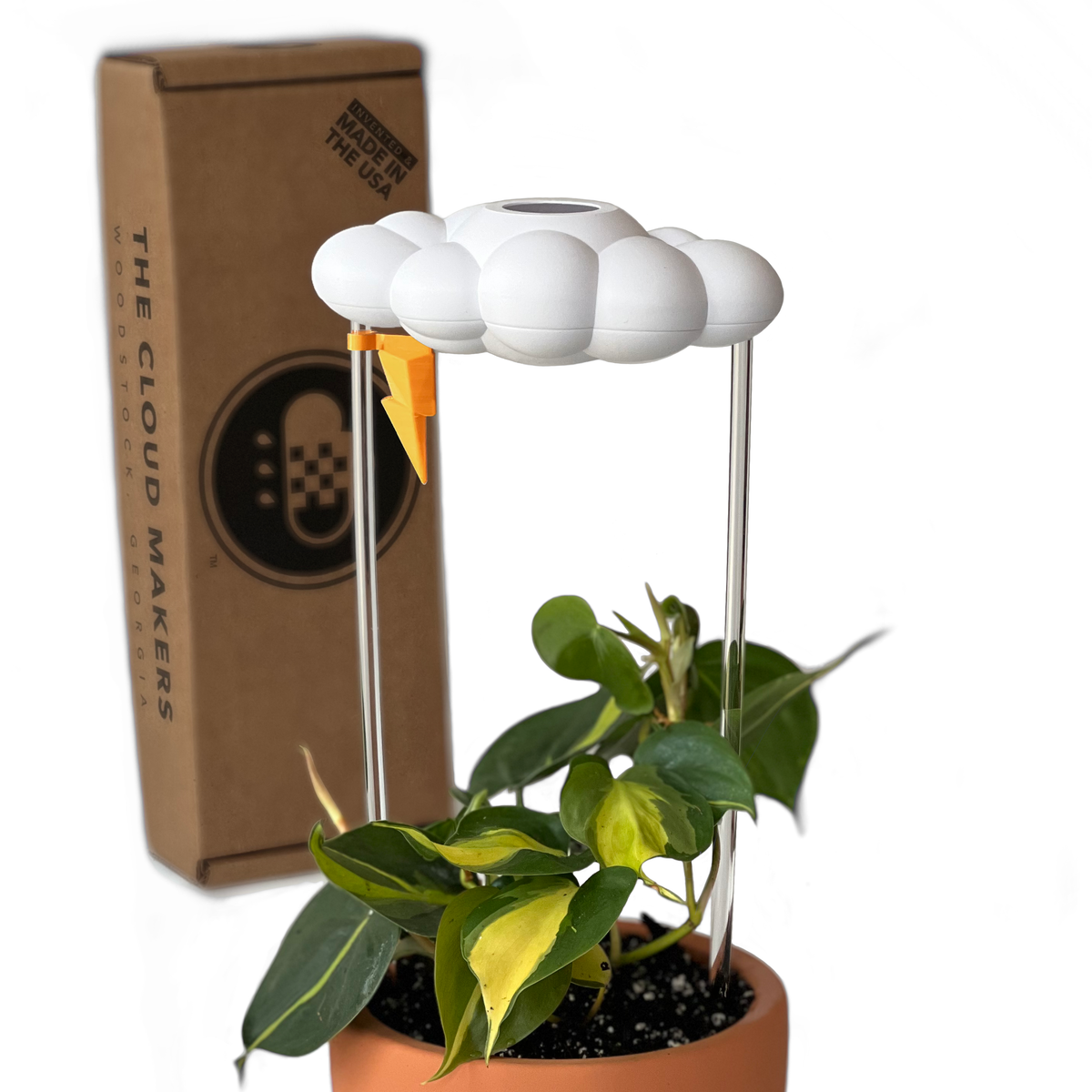 Original Dripping Rain Cloud with Lightning Bolt Charm