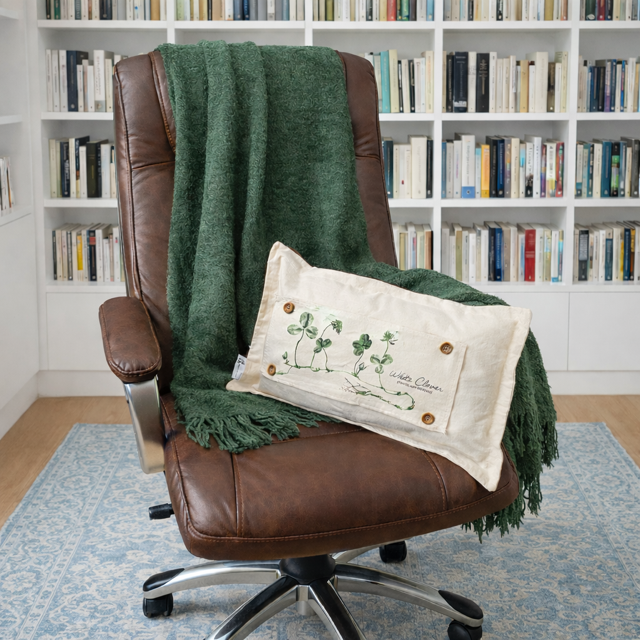 PILLOW ONLY (with fluffy insert): Natural Boho Cream: RECTANGLE BOHO PILLOW (with fluffy insert)