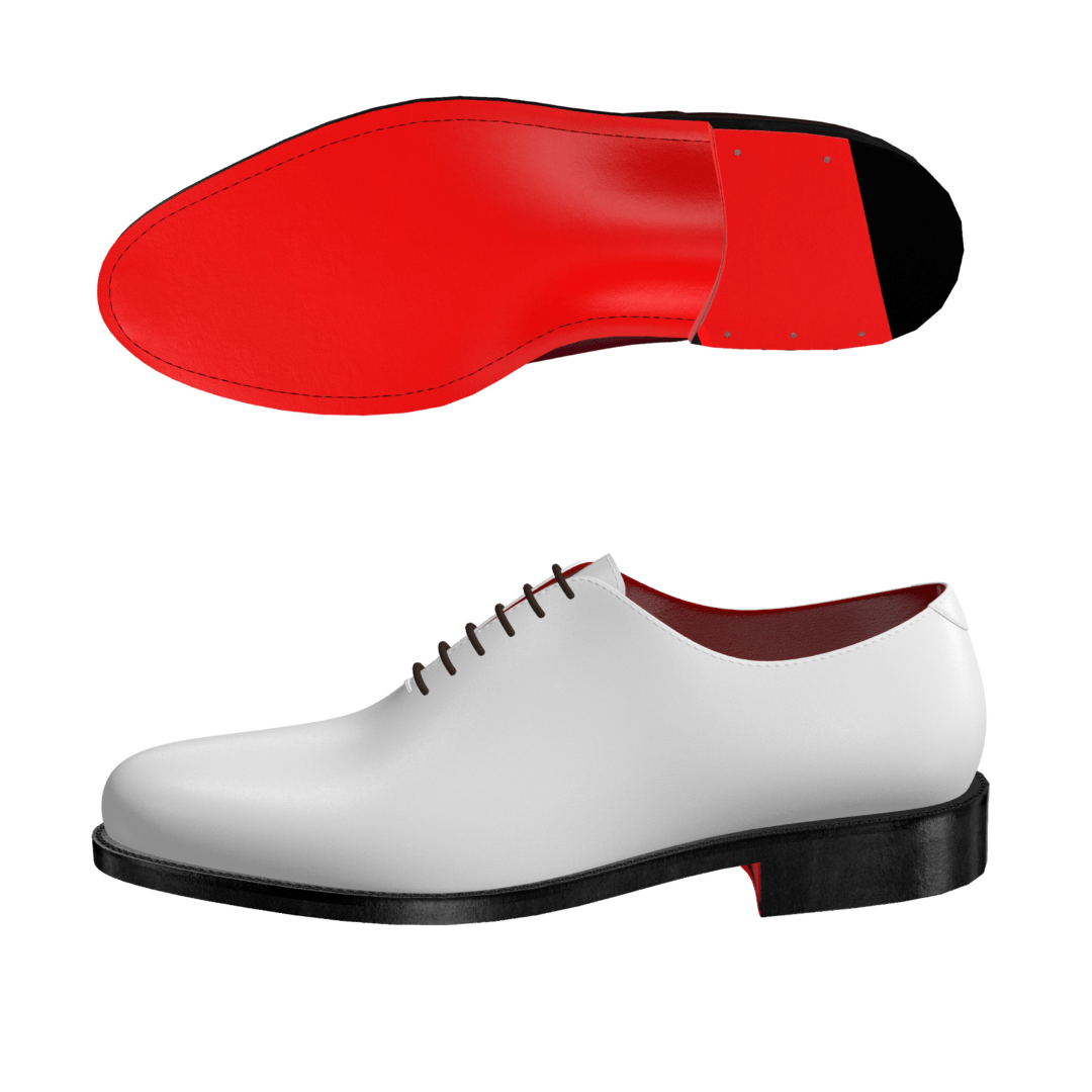 Principo - Men Luxury red bottoms white oxford dress shoes (Wedding/Prom)