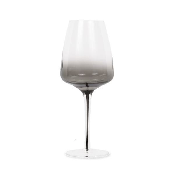 Dark Smoke Stem White Wine Glasses (Set of Two)