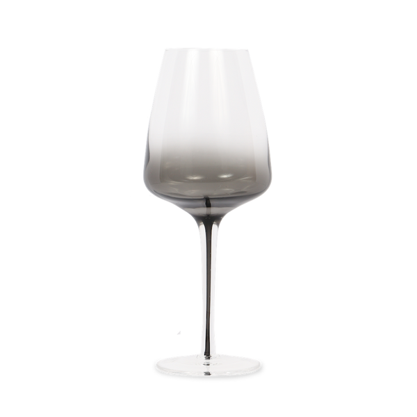 Dark Smoke Stem White Wine Glasses (Set of Two)