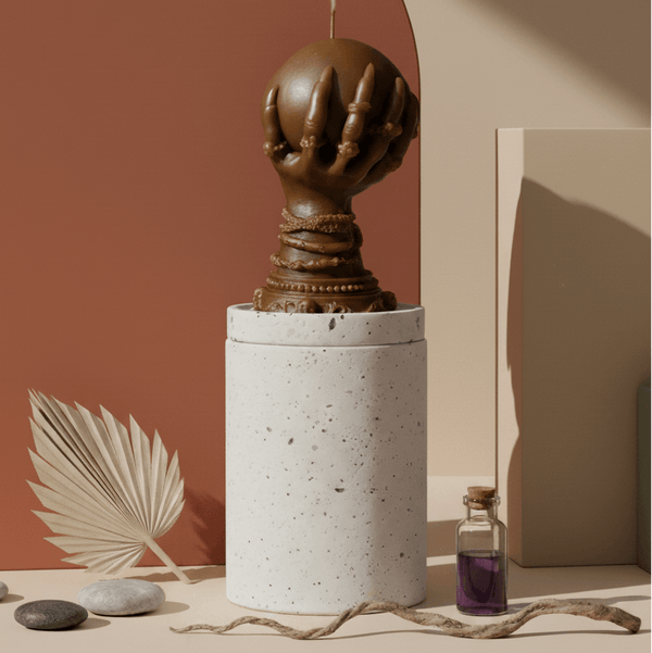 Crystal Ball Candle | Mystical Sculptural Soy Wax