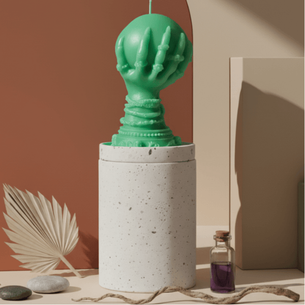 Crystal Ball Candle | Mystical Sculptural Soy Wax