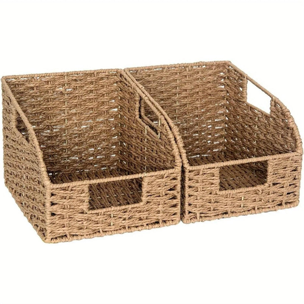 Wicker Baskets - Storage Natural 2 Pack