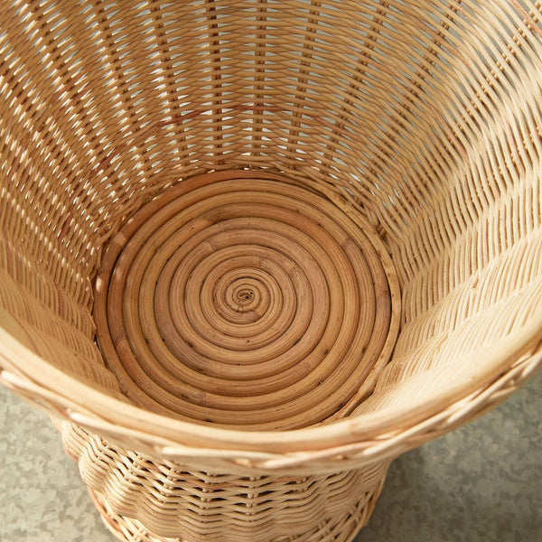 Wicker Urn-Shaped Decorative Vase