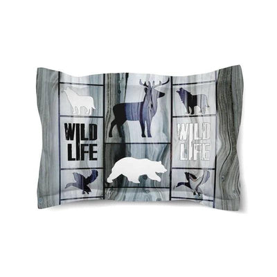 Wildlife Contrast King Sham