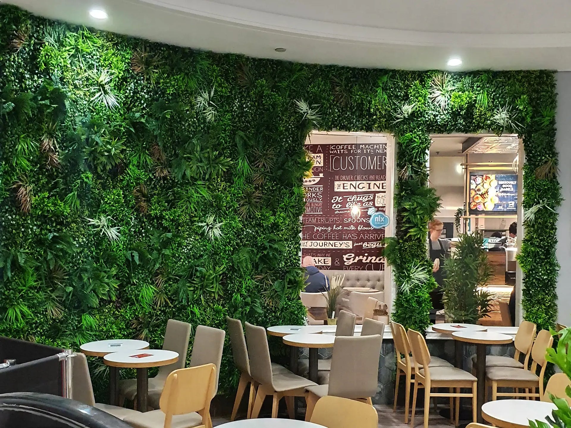 Wild Tropics Artificial Vertical Garden Green Wall Panel 40×40in 11 SQ FT – UV Resistant – Commercial Grade