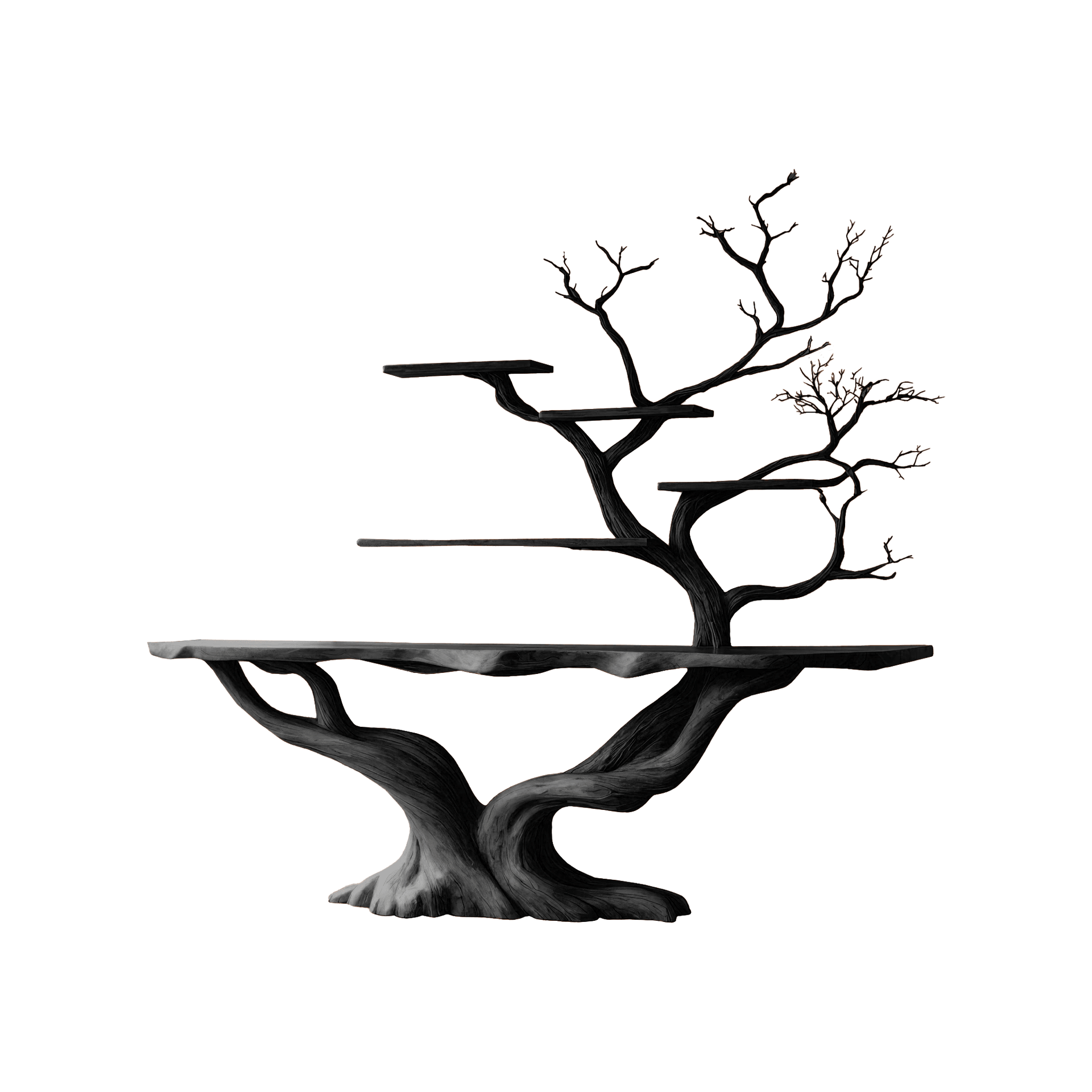 Willowcrest Solid Wood Console Table with Shelves