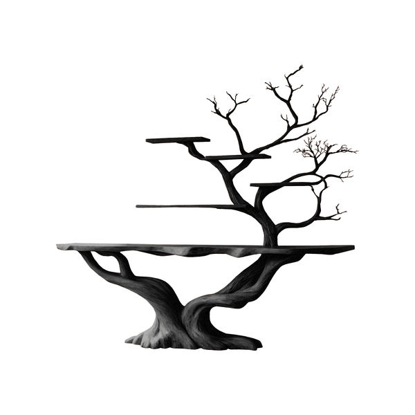 Willowcrest Solid Wood Console Table with Shelves