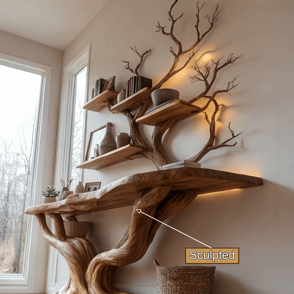 Willowcrest Solid Wood Console Table with Shelves