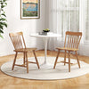 Windsor Dining Chairs Set of 2 with Curved Spindle Back-Natural