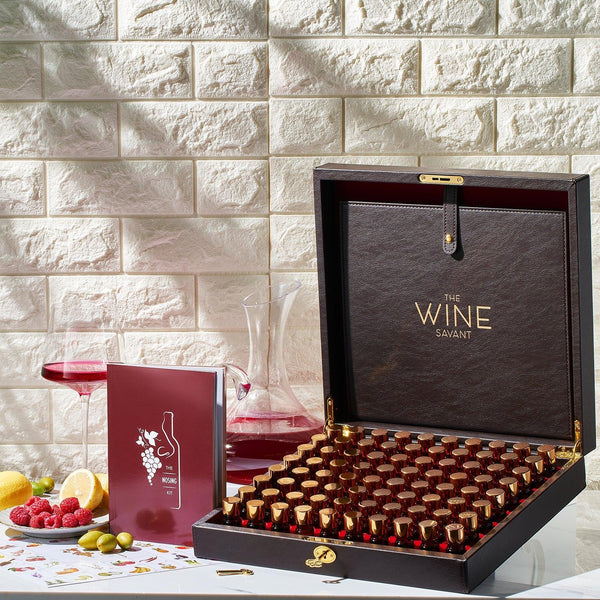 Sommelier Wine Aroma Kit - The Nosing Kit by The Wine Savant - Master Connoisseur Smelling Kit to Train Your Nose - 80 Fragrance Training Kit for Wine Lovers, Wine Game Gifts for Holiday, Him, Her
