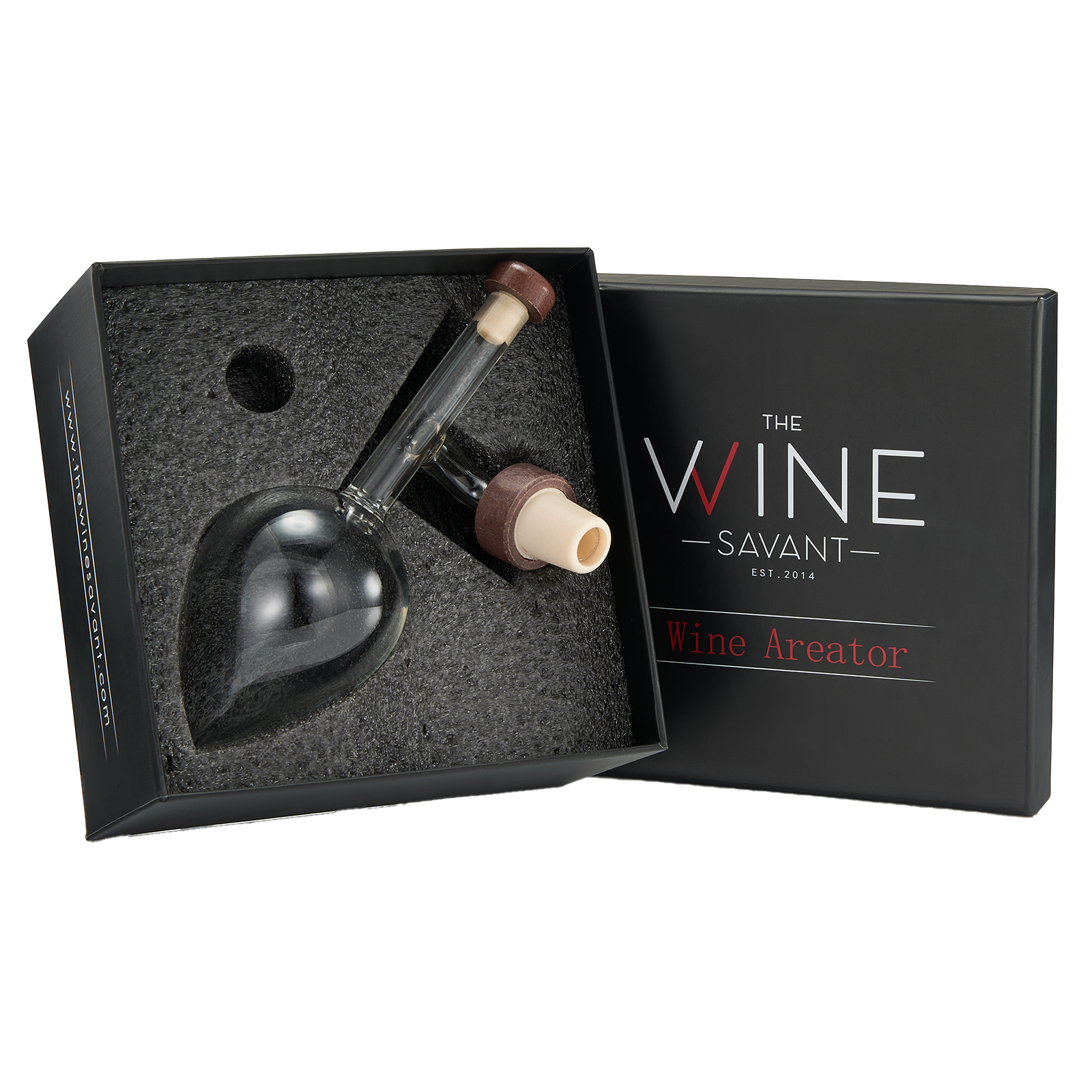 Italian Wine Aerator Decanter, Aerator Pourer, Red & White In Bottle Aerators, Makes Your Wines Taste Better, Italian Design Decanter, Whiskey & Spirits Gifts, 2x5 Inches Areadivino Aerator Clear