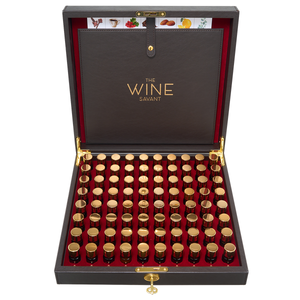 Sommelier Wine Aroma Kit - The Nosing Kit by The Wine Savant - Master Connoisseur Smelling Kit to Train Your Nose - 80 Fragrance Training Kit for Wine Lovers, Wine Game Gifts for Holiday, Him, Her