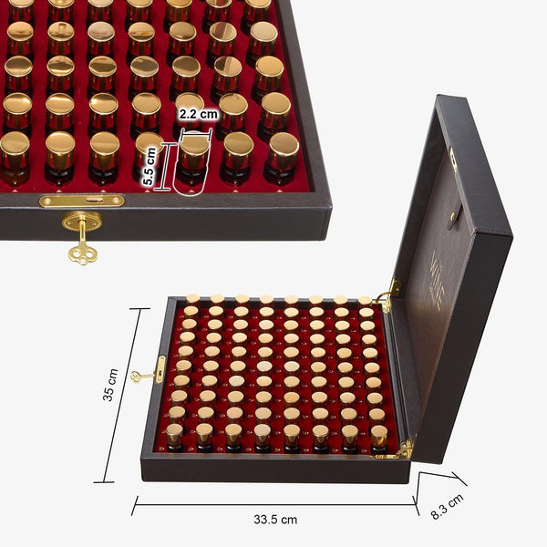 Sommelier Wine Aroma Kit - The Nosing Kit by The Wine Savant - Master Connoisseur Smelling Kit to Train Your Nose - 80 Fragrance Training Kit for Wine Lovers, Wine Game Gifts for Holiday, Him, Her