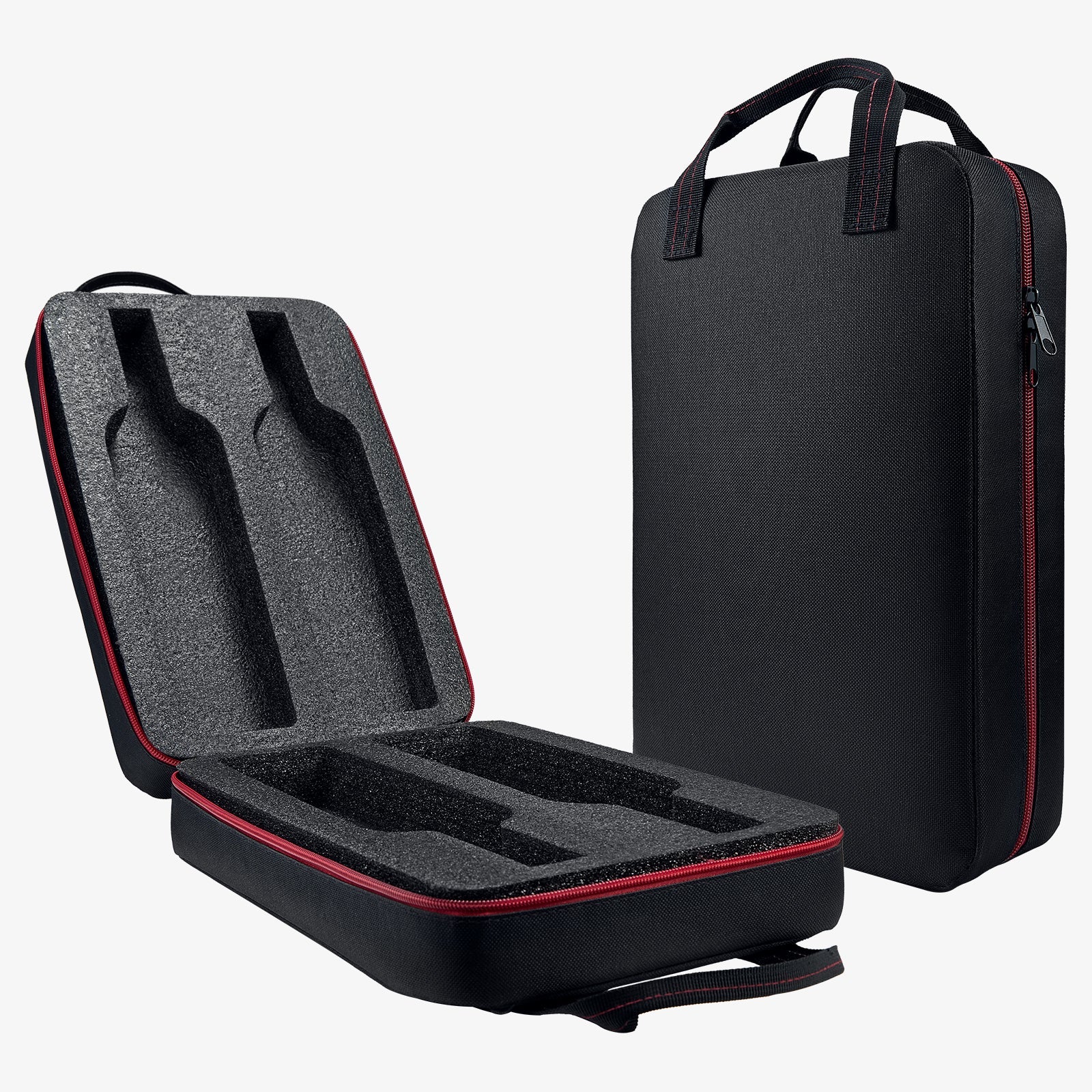 Wine Bottle Travel Bag | Holds 2 Standard 750 ML Size Bottles | Universal Luggage Case, DROP TEST Approved Carry On Bag For Professionals and Consumers, Gift For Wine Lovers & Connoisseurs