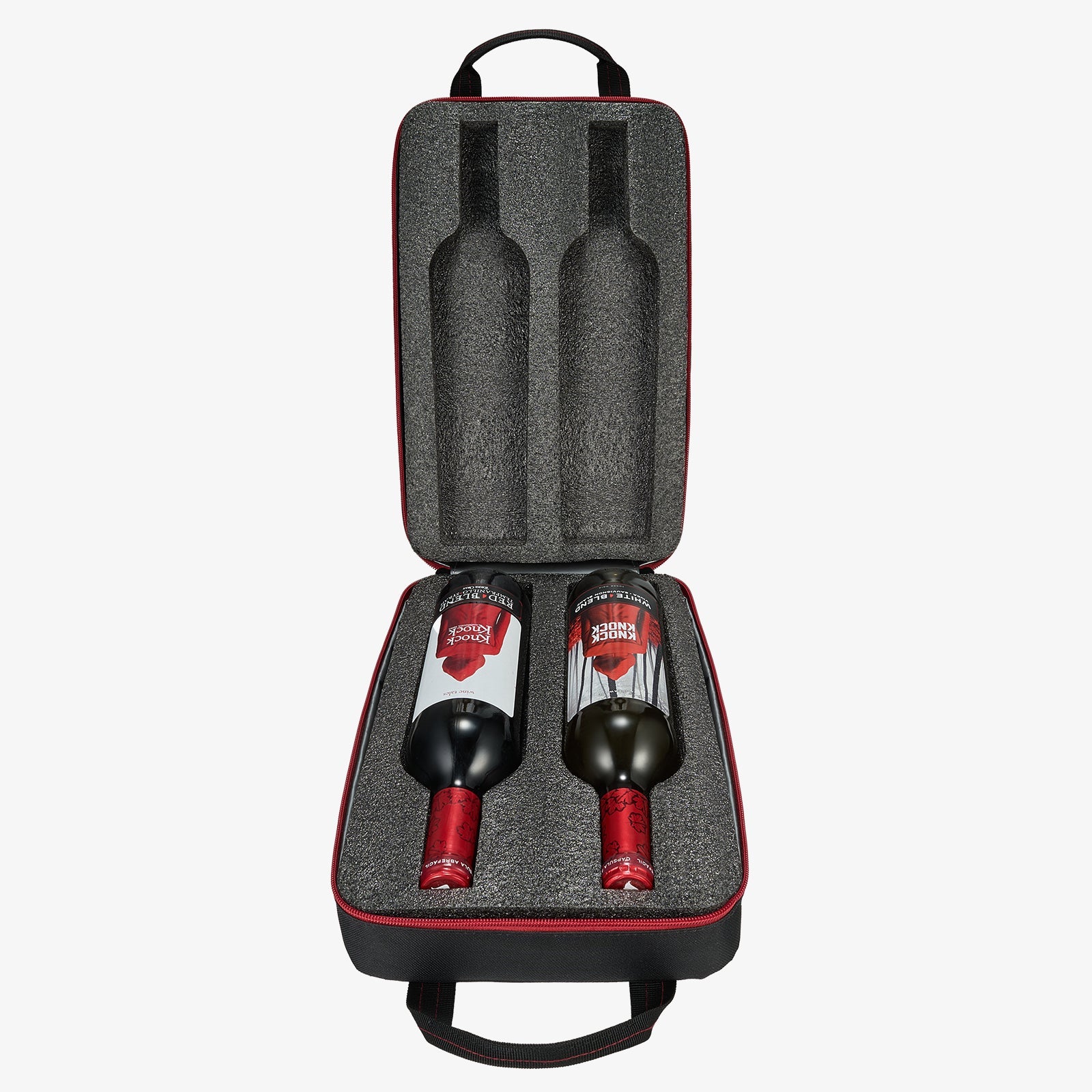 Wine Bottle Travel Bag | Holds 2 Standard 750 ML Size Bottles | Universal Luggage Case, DROP TEST Approved Carry On Bag For Professionals and Consumers, Gift For Wine Lovers & Connoisseurs