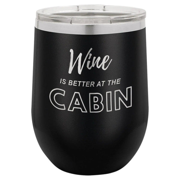 Wine Cabin 12 oz Wine Tumbler - Powder Coated - Gifts for You 'n Me