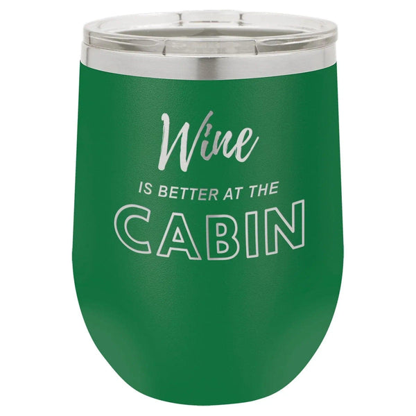 Wine Cabin 12 oz Wine Tumbler - Powder Coated - Gifts for You 'n Me