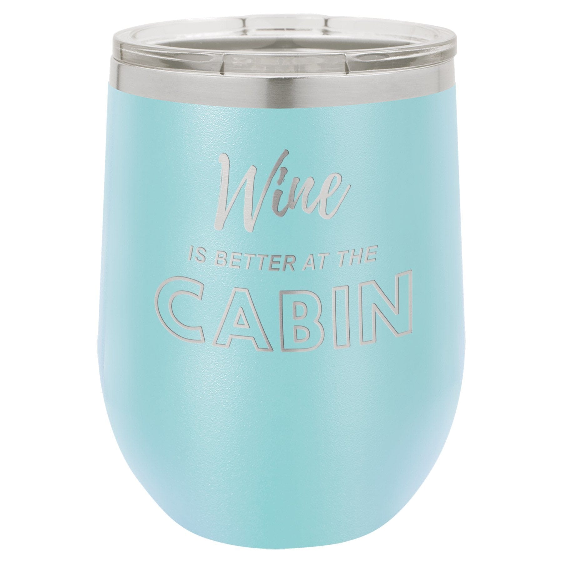 Wine Cabin 12 oz Wine Tumbler - Powder Coated