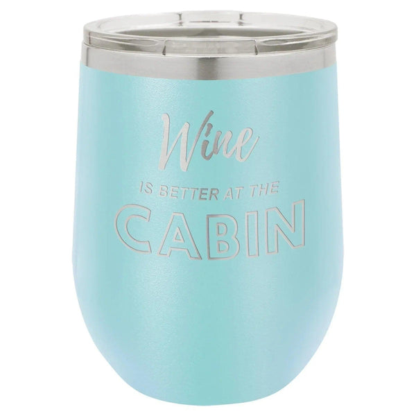 Wine Cabin 12 oz Wine Tumbler - Powder Coated - Gifts for You 'n Me