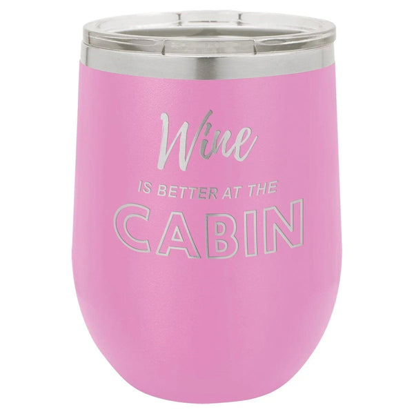 Wine Cabin 12 oz Wine Tumbler - Powder Coated - Gifts for You 'n Me