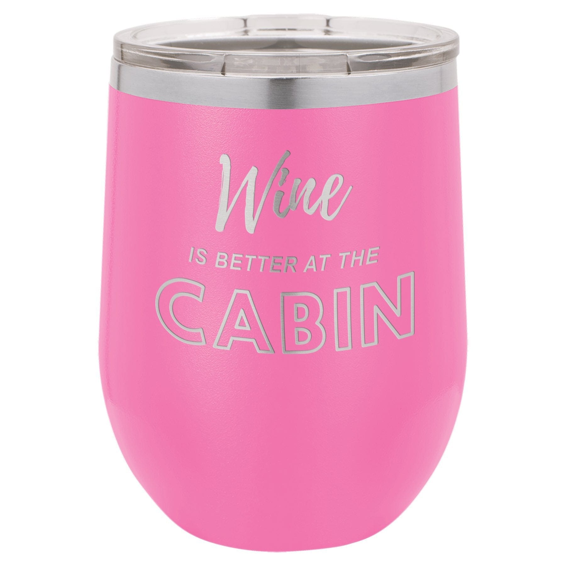 Wine Cabin 12 oz Wine Tumbler - Powder Coated