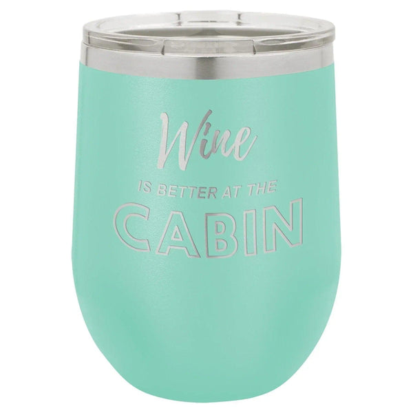 Wine Cabin 12 oz Wine Tumbler - Powder Coated - Gifts for You 'n Me